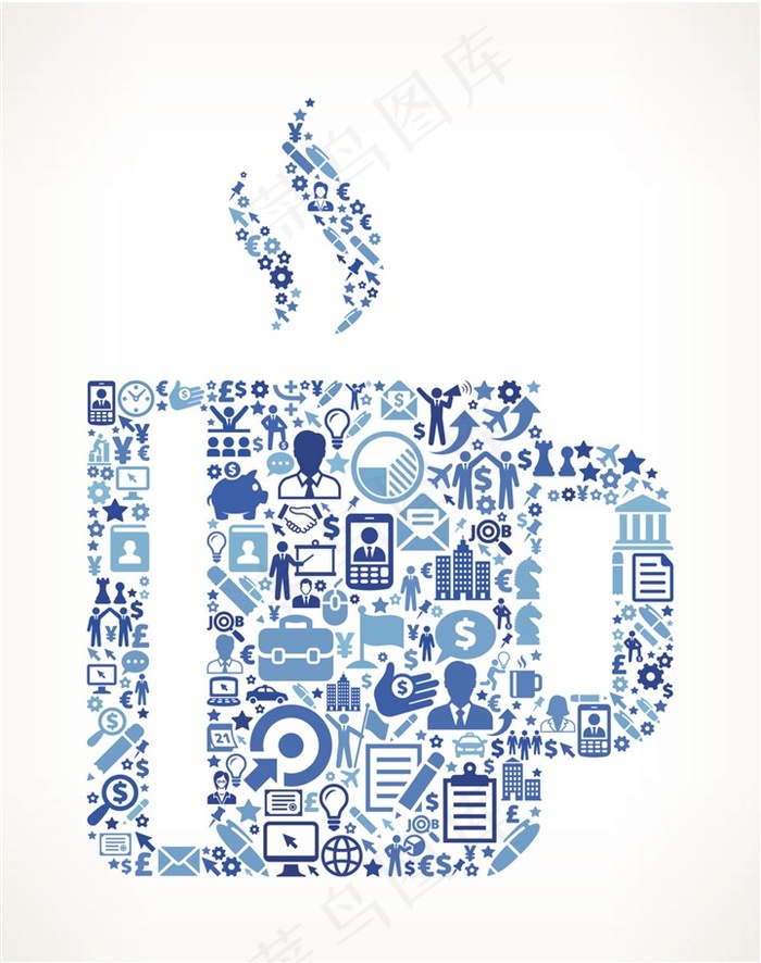 创意组合水杯图案图片