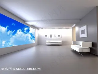 白色的室内装修图片素材