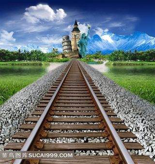 铁路铁轨高清图片素材