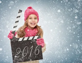 可爱的圣诞节女孩图片