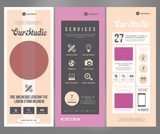 易拉宝设计模板PSD分层素材