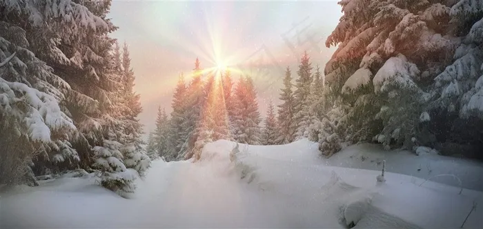 唯美雪山景色高清图片下载