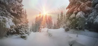 唯美雪山景色高清图片下载