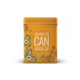 茶叶包装盒样机智能贴图PSD模板