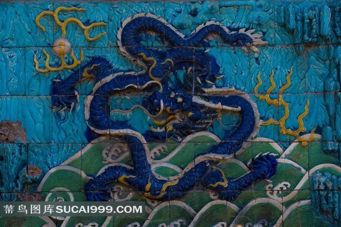 精美吉祥龙纹浮雕素材