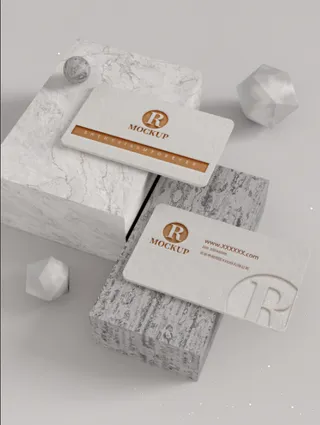 高端大气商务名片样机