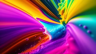 极致色彩流动的颜色色粉背景