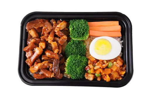 台式卤肉快餐盖浇饭产品成品高清大图餐盒装夜市小吃免扣