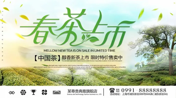 春茶上市 春茶海报模板