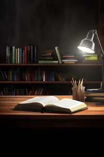 书桌书籍学习阅读背景