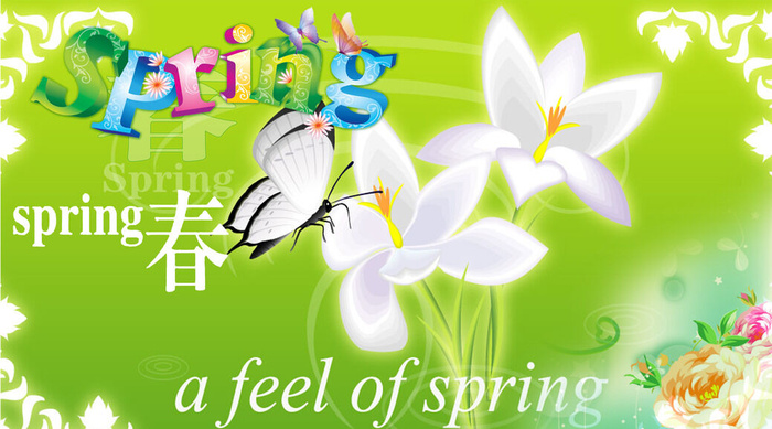 梦魇春天开花背景(2598x1444)psd模版下载