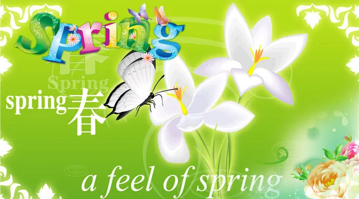 梦魇春天开花背景(2598x1444)psd模版下载