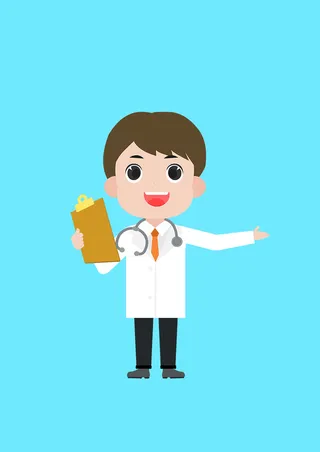 男医生卡通人物免抠图