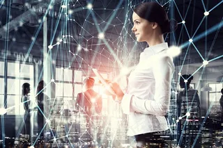 高楼大厦和美女