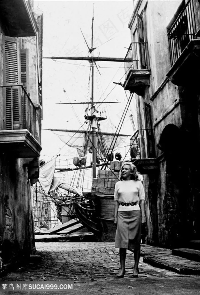 黑白街道玛丽莲梦露