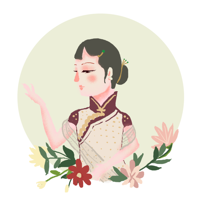 传统旗袍美女 (73)