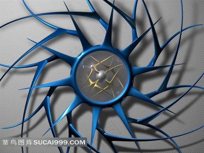 3D放射图形壁纸