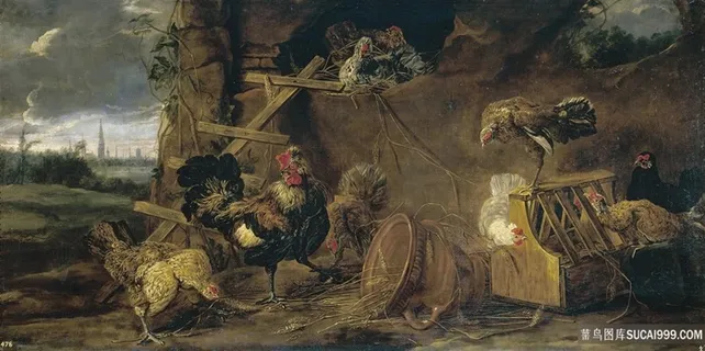 喉咙，简·加利尼里风景画油画