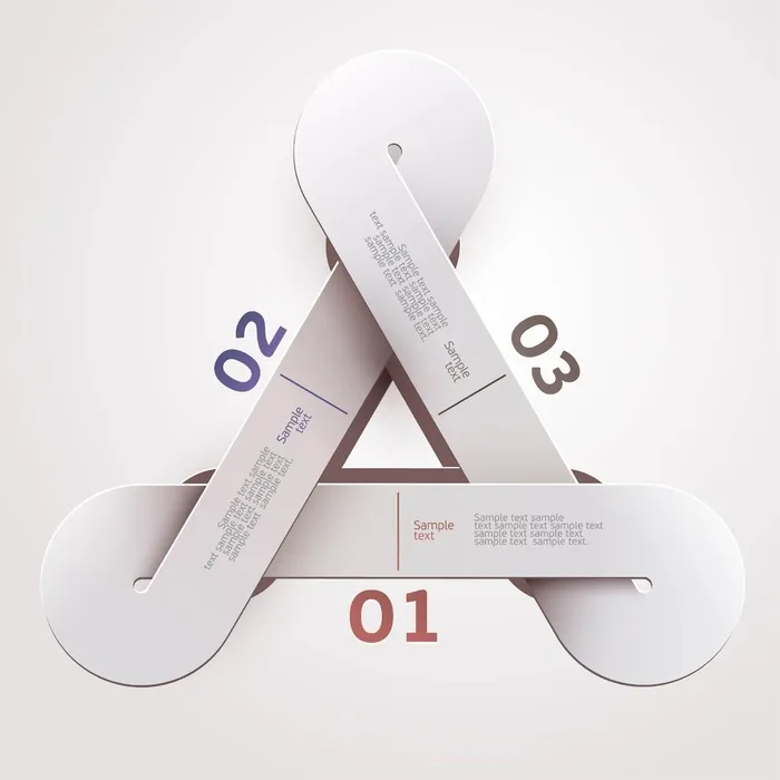 免抠潮流彩色标签eps,ai矢量模版下载
