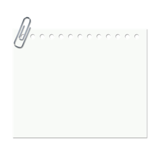 _回形针便签信纸_元素