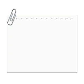 _回形针便签信纸_元素