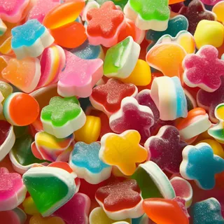 美味糖果五彩软糖甜点摄影图