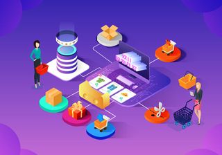 商务2.5D未来科技商务素材