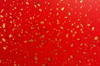 红色金点墨点喜庆节日背景