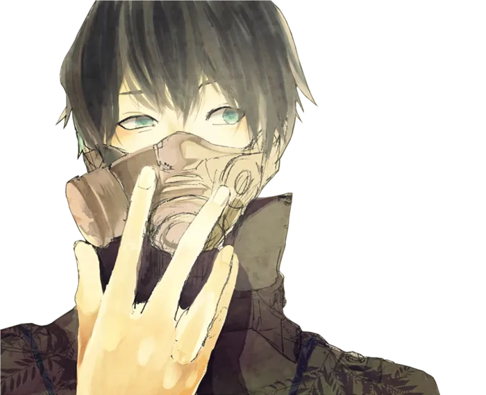 男孩防毒面具卡通