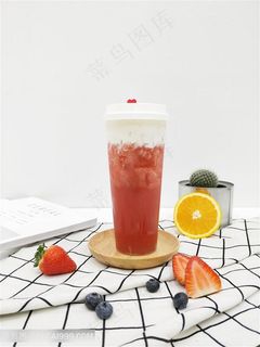 芝士莓莓冷饮果汁饮料图片