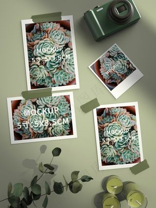 唯美国潮风中式照片智能贴图样机