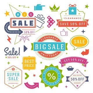 免抠超市促销标签