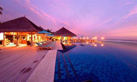 唯美海景海边木屋风景图片 唯美海景海边木屋风景图片