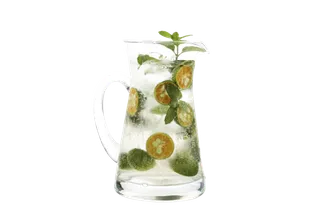 奶茶店水果茶饮品特饮高清图金桔薄荷苏打水