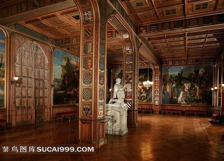 欧式奢华皇宫宫殿建筑意大利雕像