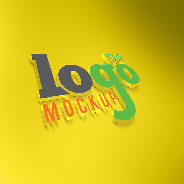 LOGO样机展示效果psd模版下载