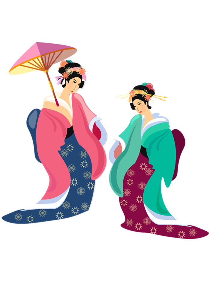 日式和服卡通