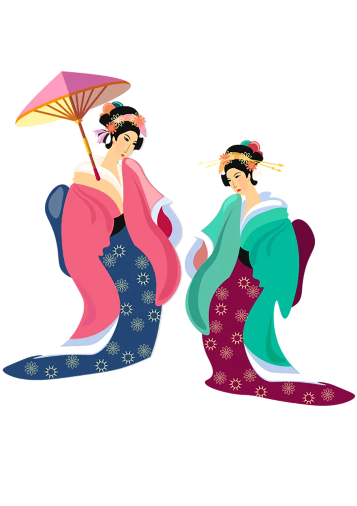 日式和服卡通