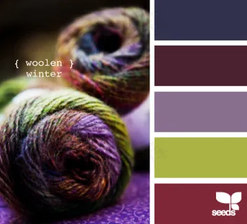 冬天系配色色卡色彩搭配