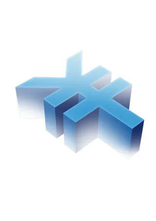 人民币符号蓝色免抠元素