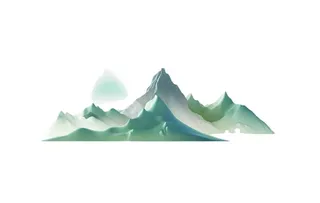 山水画水墨画免抠