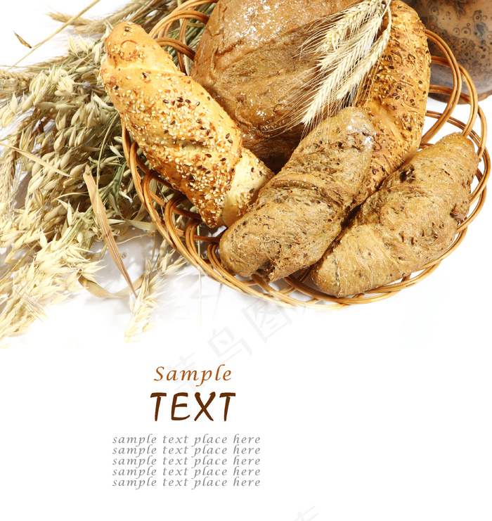 意大利面包美食图片