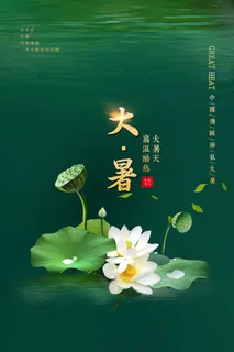 大暑 大暑海报设计 大暑 大暑海报设计