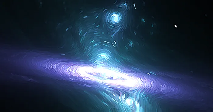 梵高星空质感的太空宇宙底纹背景