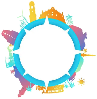 旅游标题框素材