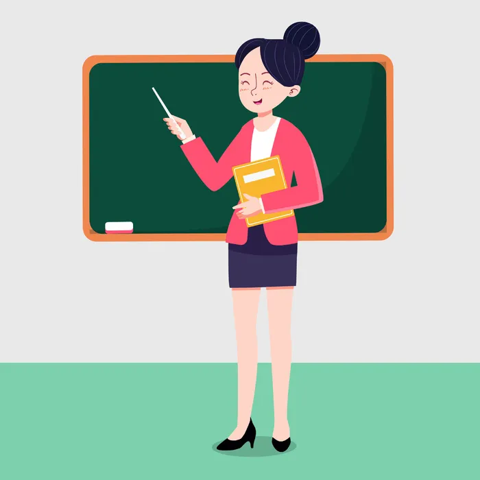 上课的女老师psd模版下载