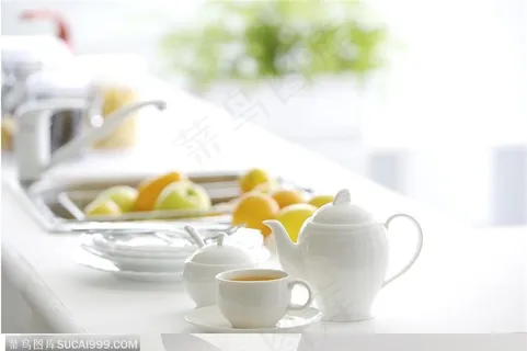 美食制作-桌面上的茶具 美食制作-桌面上的茶具
