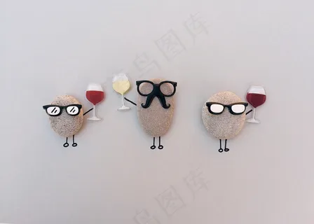 可爱鹅卵石拼贴画图片 可爱鹅卵石拼贴画图片