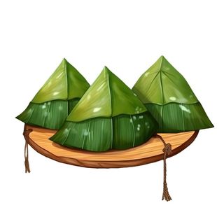 粽子绿叶免抠