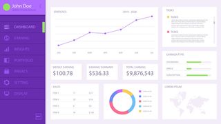 可视化大数据科技网页后台管理图表软件AI界面PSD模版素材源文件